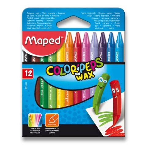 Voskové pastely Maped Wax 12 barev